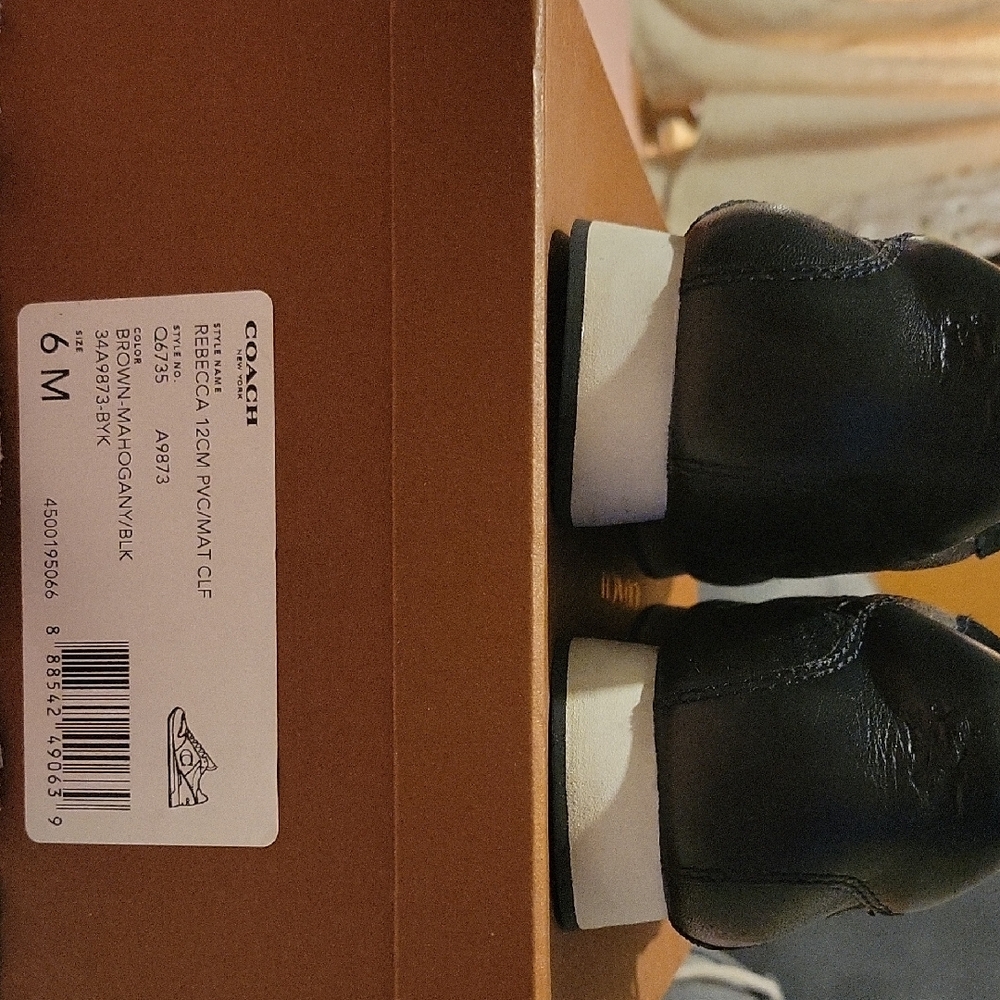 Coach Black Leather Sneakers